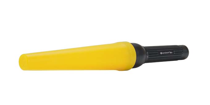 yellow traffic wand